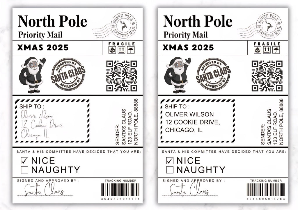 From Santa Christmas Labels