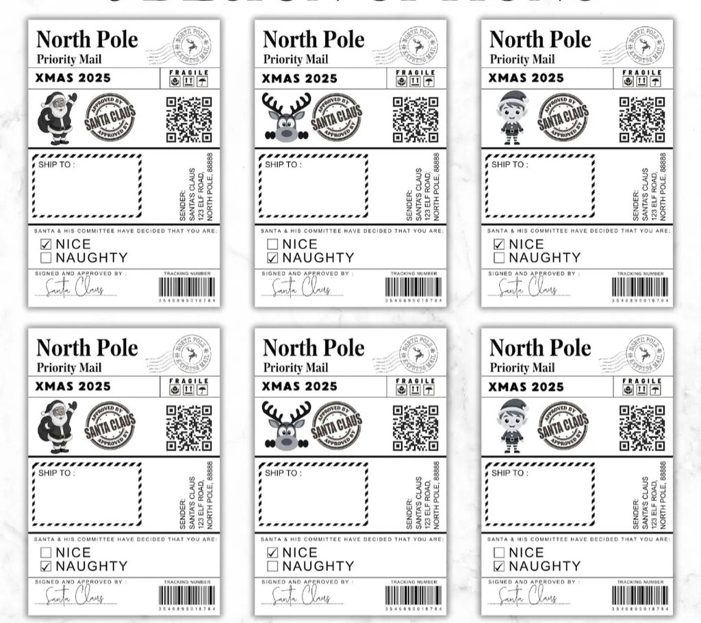 From Santa Christmas Labels