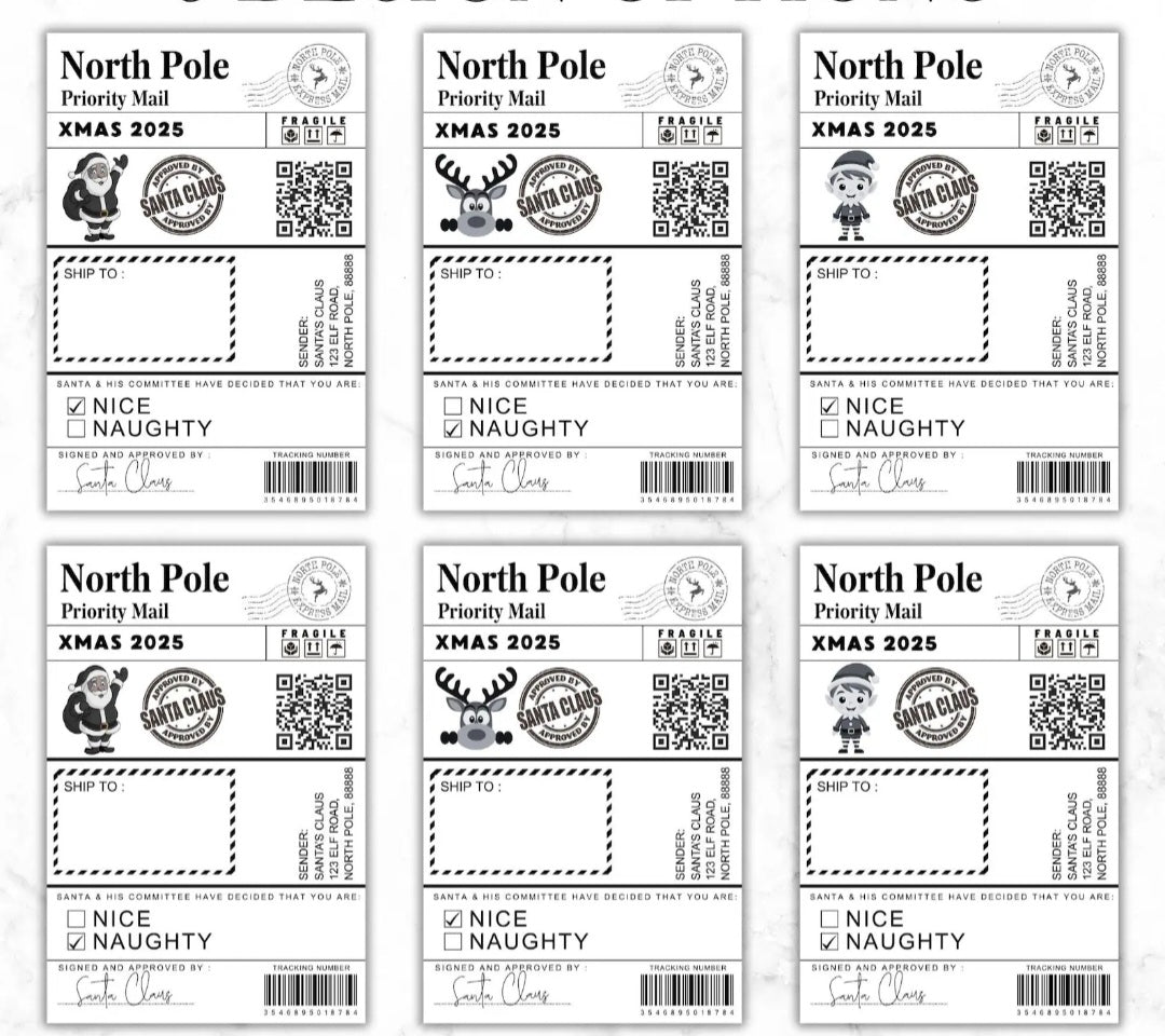 From Santa Christmas Labels